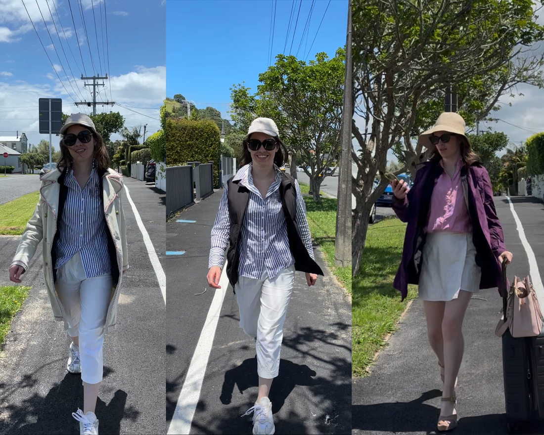 The cabin vest worn 3 different ways